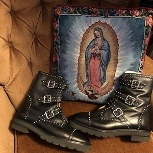 Authentic Stuart Weitzman Combat Boots